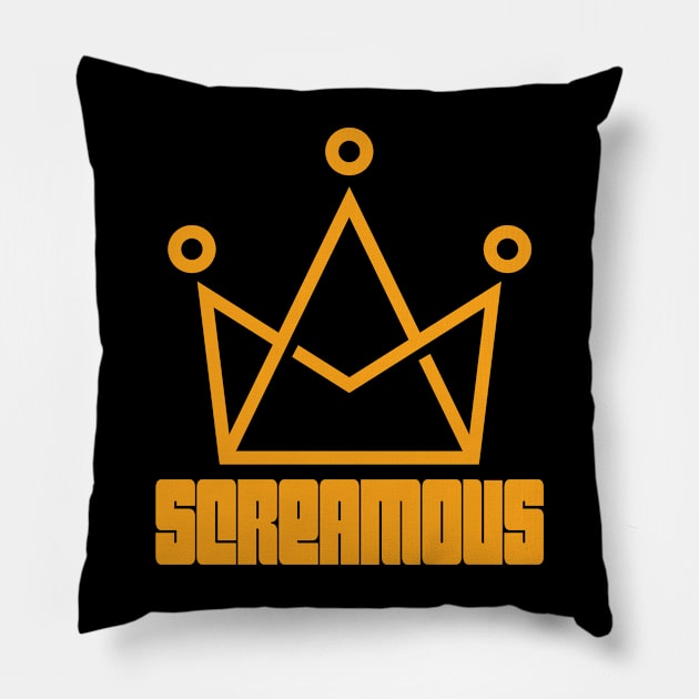 screamous crown Pillow by screamousking