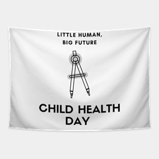 child health day, little human Tapestry