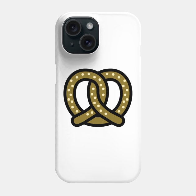 Brown Salted Pretzel Cartoon Icon Phone Case by AnotherOne