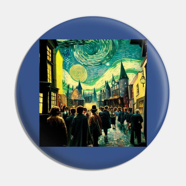 Starry Night in Diagon Alley Pin by Grassroots Green