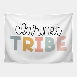 Clarinet Tribe Muted Pastels Tapestry