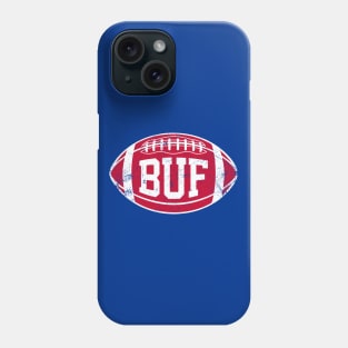 BUF Retro Football - Blue Phone Case