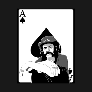 Ace of Spades Lemmy Kilmister Motorhead playing card T-Shirt