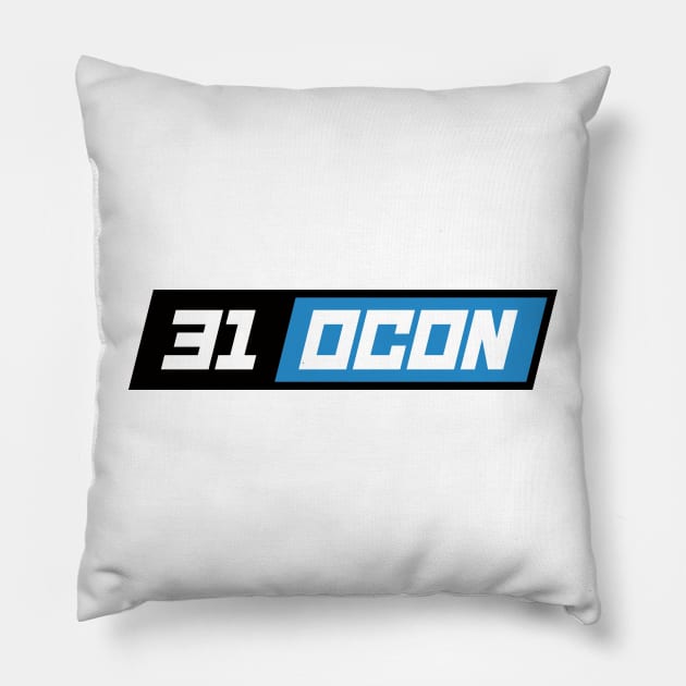 Esteban Ocon 31 F1 Driver Pillow by petrolhead