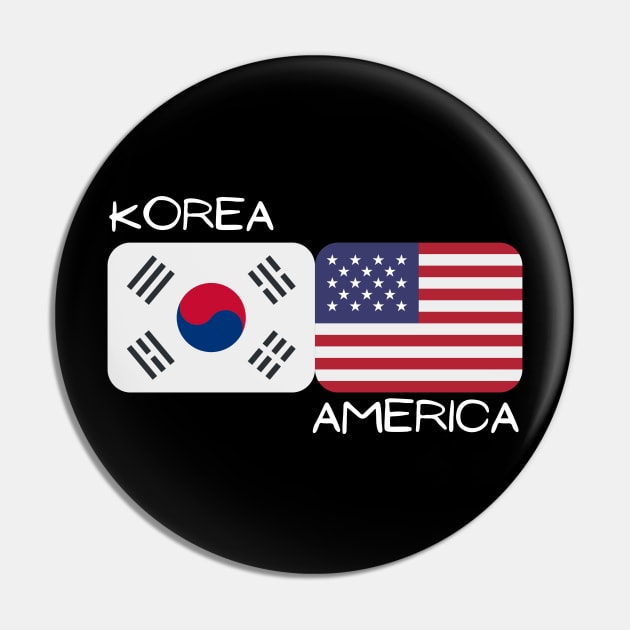 Korean American - Korea, America Pin by The Korean Rage