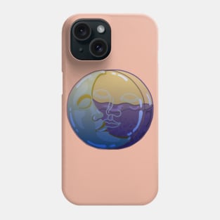 Vintage Sun and Moon Faces Phone Case