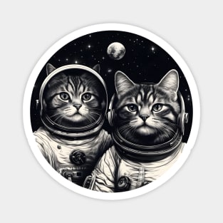 Astronaut cats Magnet