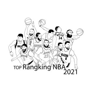 top rangkin NBA 2021 T-Shirt