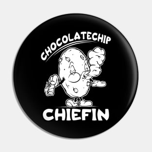 Chocolate chip Cookie Funny Weed Smoker 420 Blunt Pin