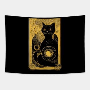 Black Cat Tarot Tapestry