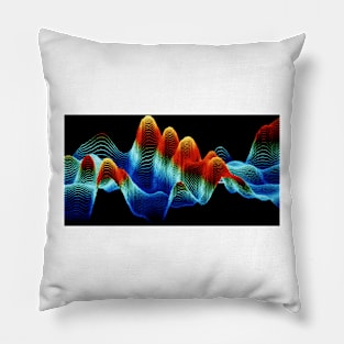 False-colour STM image of DNA (isometric projection) (G110/0152) Pillow