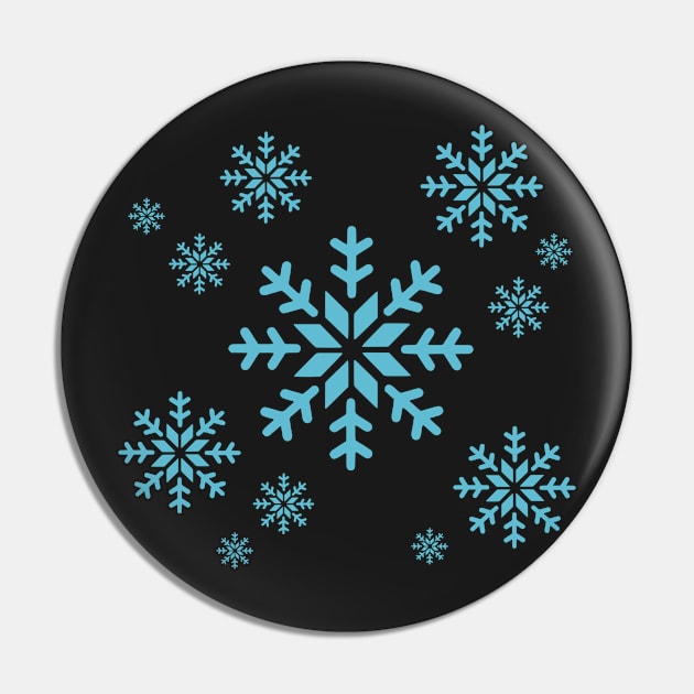 Snowflake (Blue) Pin by iconymous