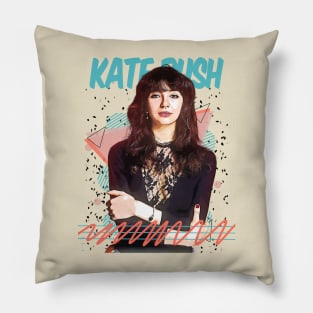 Retro Vintage Kate Bush Fan Art Design Pillow