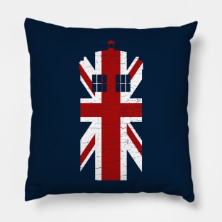 Union Jack Tardis Pillow