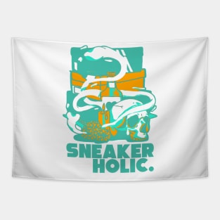 Sneaker Holic Teal Zeal Tapestry