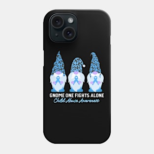 Child Abuse Prevention Awareness Month Blue Ribbon gift idea Phone Case