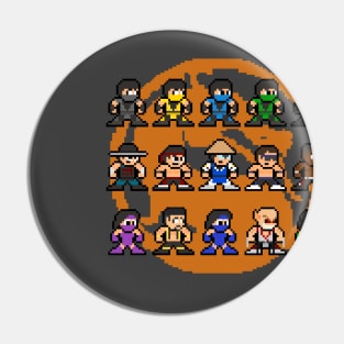 Pixelated Kombat 2 MK2 8bit Pixel Art Pin