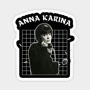 Anna karina ^^^ retro style Magnet