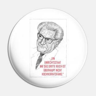 Fritz Bauer quote Pin