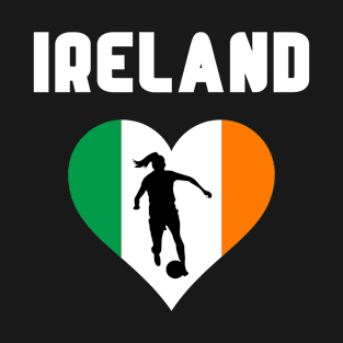 Ireland Women Football Player T-Shirt