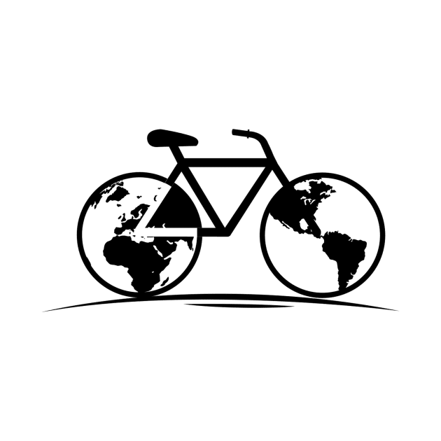 World map Bike by EarlAdrian