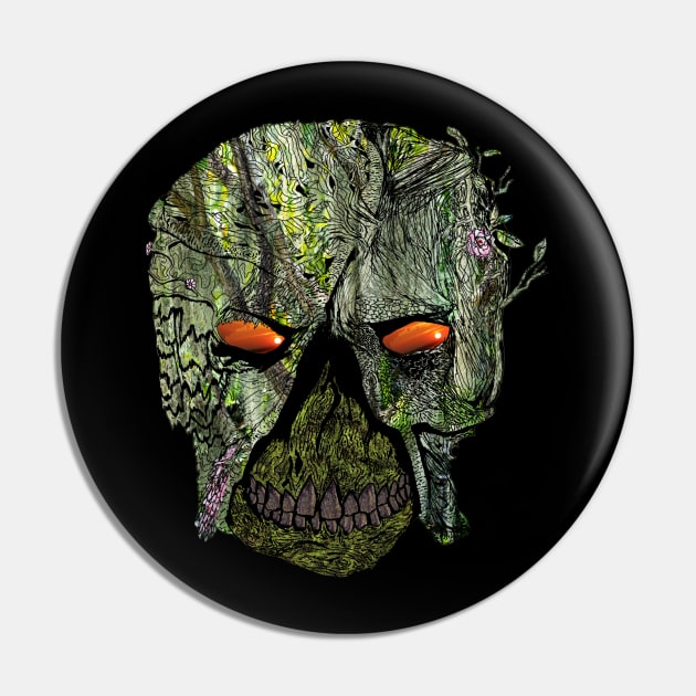 Swamp skull Pin by Helix