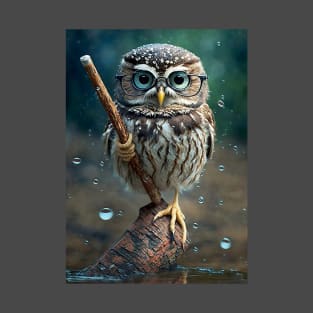 Owl With Glasses T-Shirt