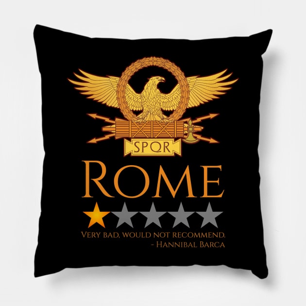 Hannibal Barca - Ancient Rome - Second Punic War Pillow by Styr Designs