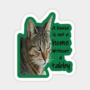 A House Is Not A Home Without A Tabby Cat Magnet