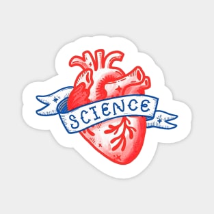 Science Heart. I love science. Magnet