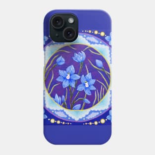 Skyblue Sun Orchid Phone Case