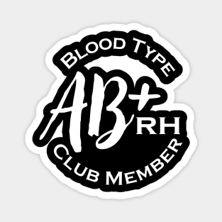 Blood type AB plus club member - Dark Magnet