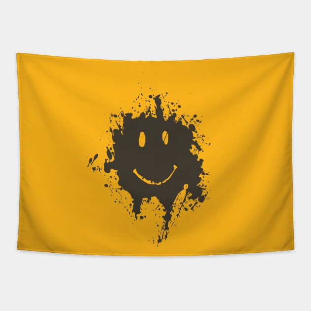 Forrest Muddy Smiley Tapestry by tvshirts