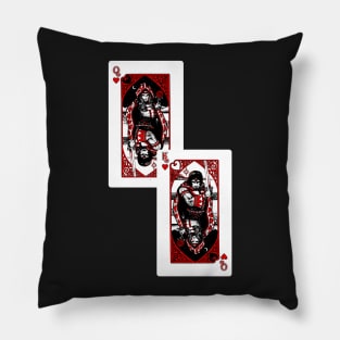 Queen and King of Hearts Pillow