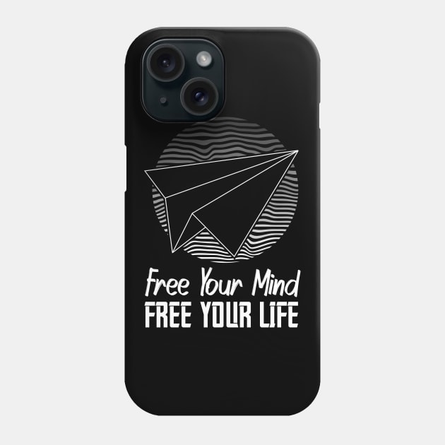 Inspirational Quote Freedom Life Motivation Phone Case by Foxxy Merch