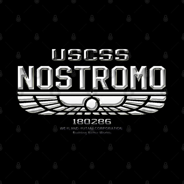 Nostromo Weyland Logo Alien by Angel arts