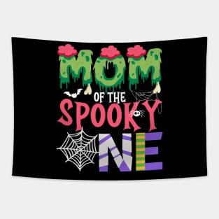 Mom Of The Spooky One Halloween First 1st Birthday Party Tapestry