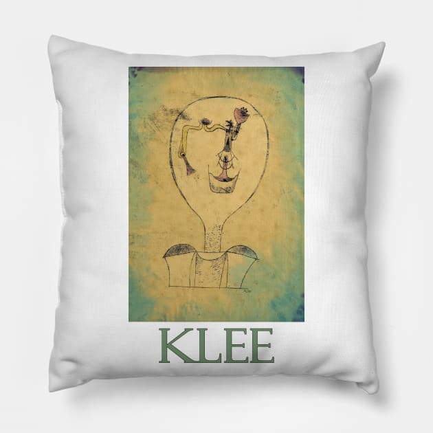 The Beginnings of a Smile by Paul Klee Pillow by Naves