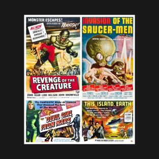 50s Sci-Fi Movie Poster Collection #4 T-Shirt