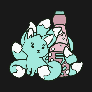 Kitsune Ramune cute yokai T-Shirt