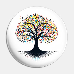 Dot day tree colorful make your mark teacher student grow creativity design Pin