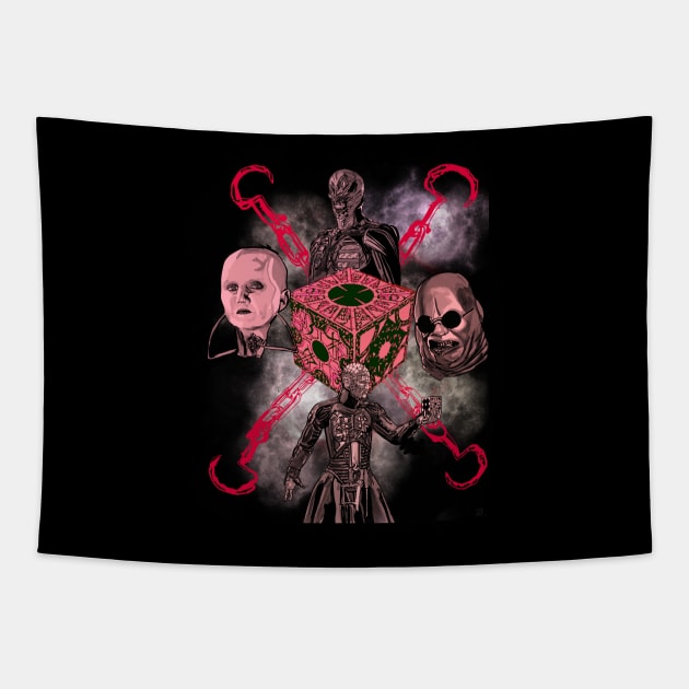 Hellraiser tribute Tapestry by Jldigitalcreations