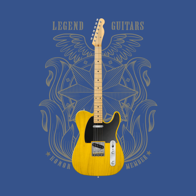 Discover legend electric guitar honor member - Rock - T-Shirt