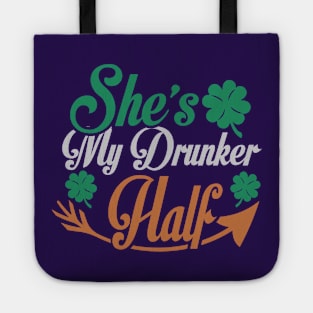 She's My Drunker Half Crop Tote