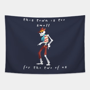 skeleton cowboy Tapestry