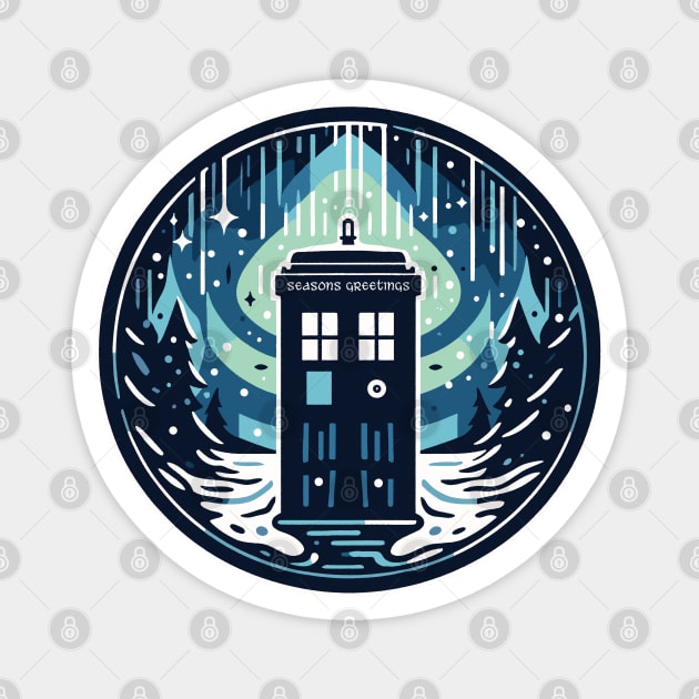 Tardis Greetings Magnet by katmargoli