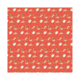 Chipmunk Pattern T-Shirt