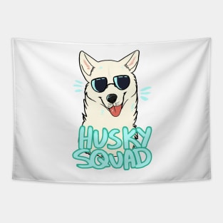 HUSKY SQUAD (white) Tapestry