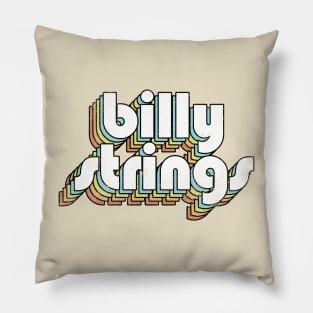 Billy Strings - Retro Rainbow Letters Pillow