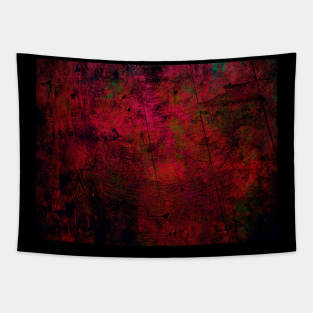 Red horror grunge textures Tapestry